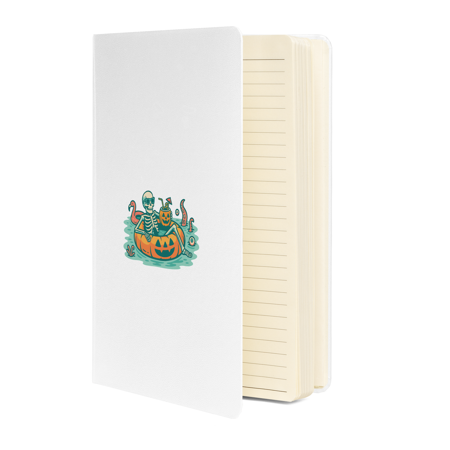 Summerween Skeleton Hardcover Notebook – Spooky Halloween JournalBook