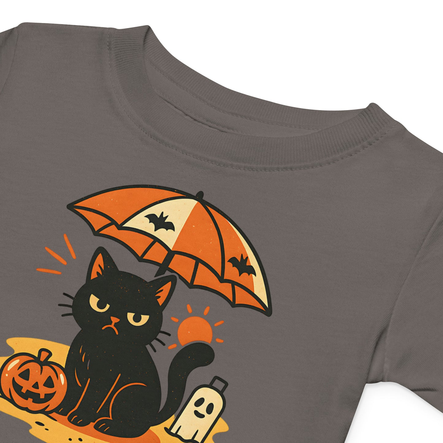 Summerween Grumpy Cat Baby Jersey T-Shirt – Spooky Halloween Infant Tee