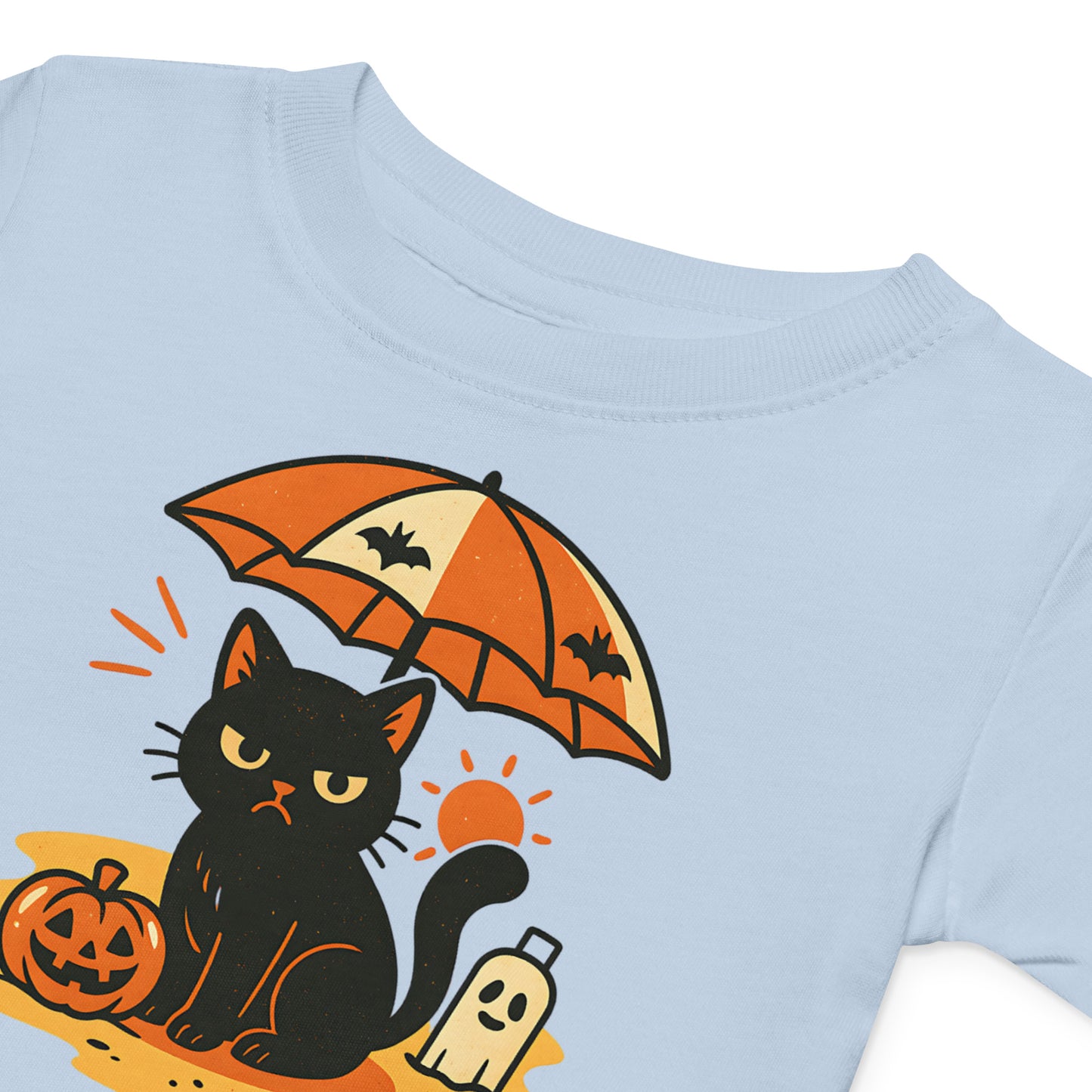 Summerween Grumpy Cat Baby Jersey T-Shirt – Spooky Halloween Infant Tee