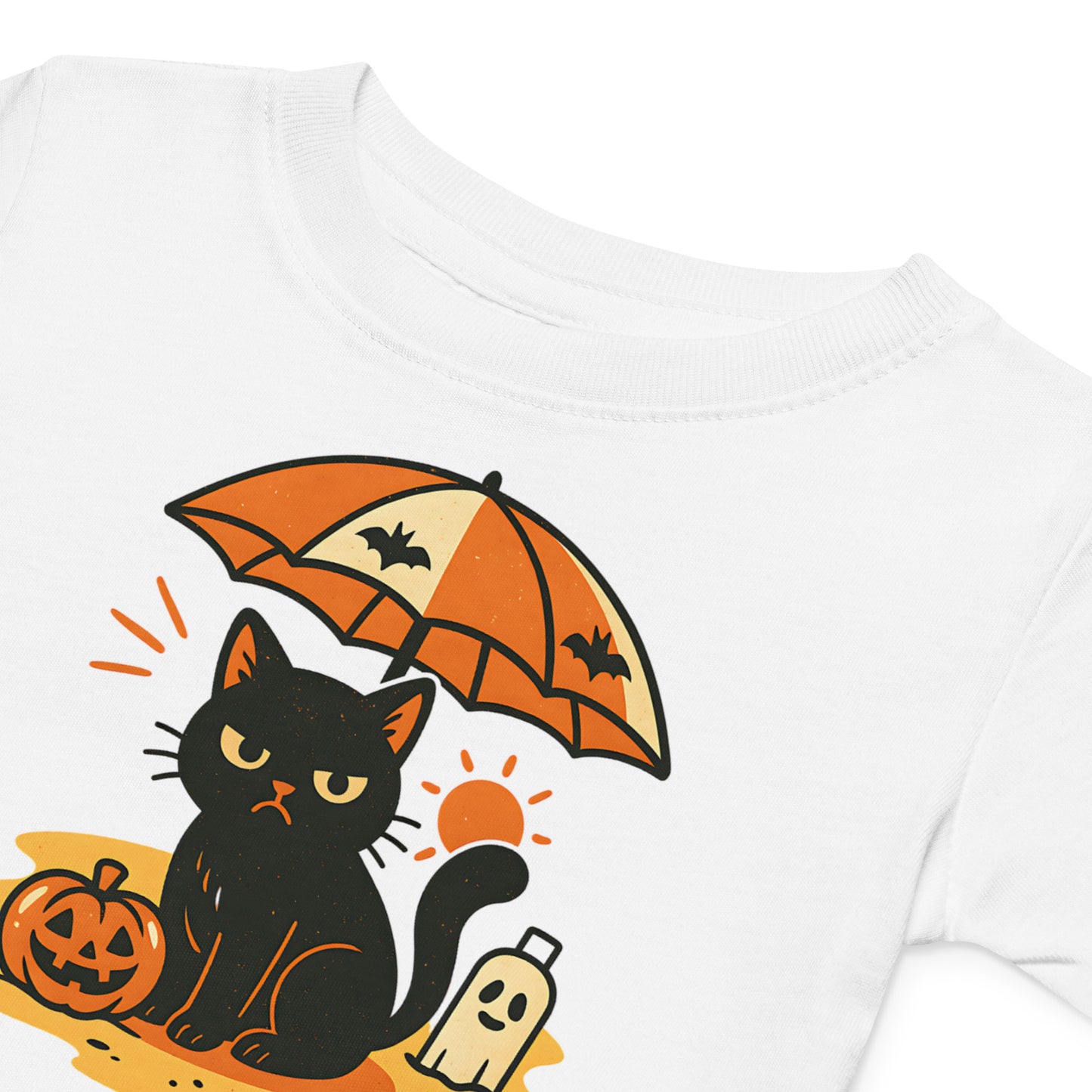 Summerween Grumpy Cat Baby Jersey T-Shirt – Spooky Halloween Infant Tee