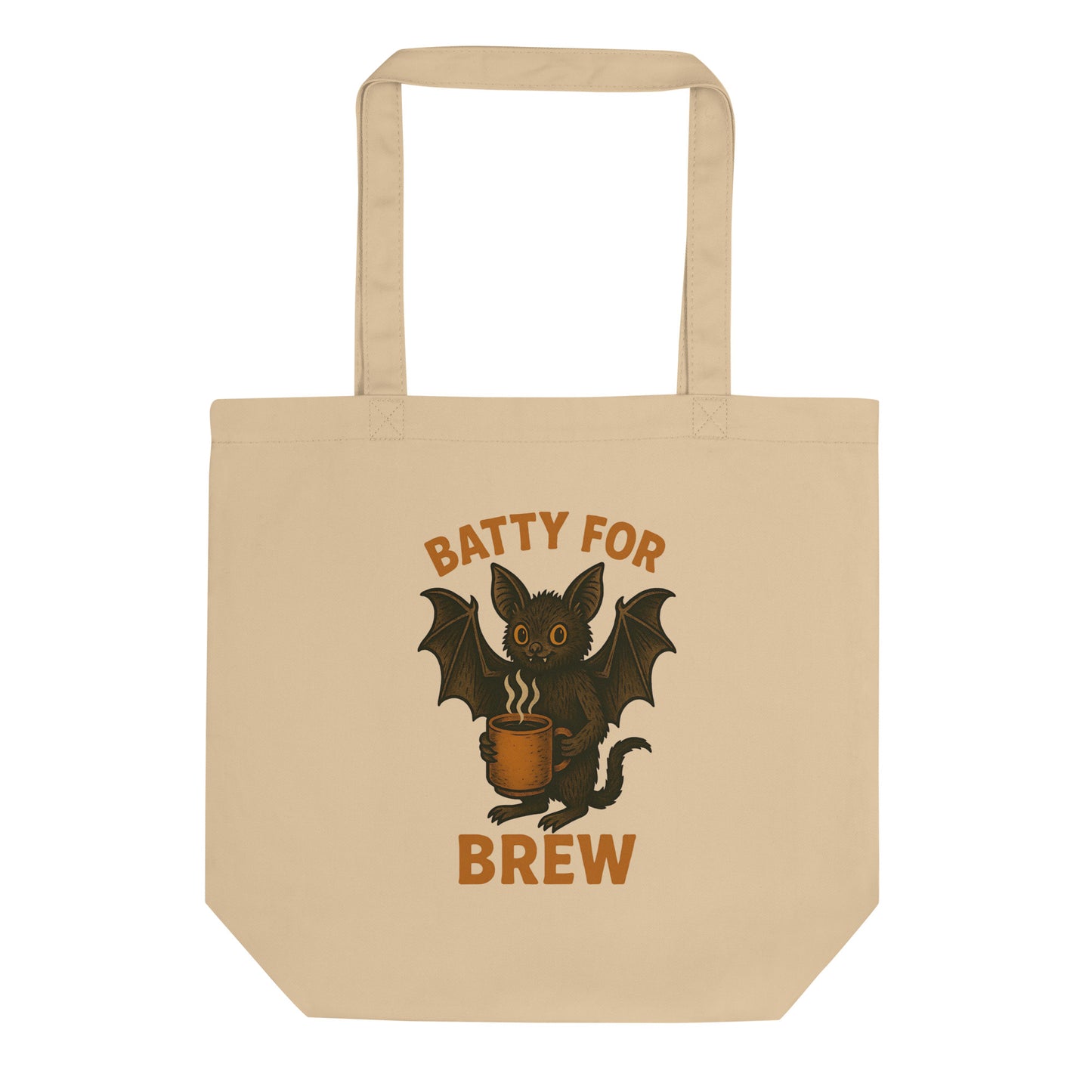 Batty for Brew Eco Tote Bag – Reusable Halloween Coffee Canvas Shopper