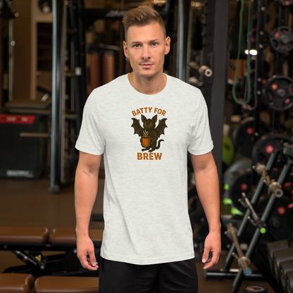 Batty for Brew Unisex T-Shirt – Halloween Coffee Graphic Tee