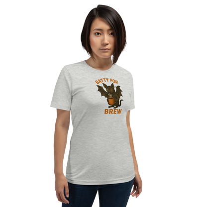 Batty for Brew Unisex T-Shirt – Halloween Coffee Graphic Tee