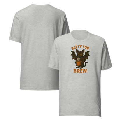 Batty for Brew Unisex T-Shirt – Halloween Coffee Graphic Tee