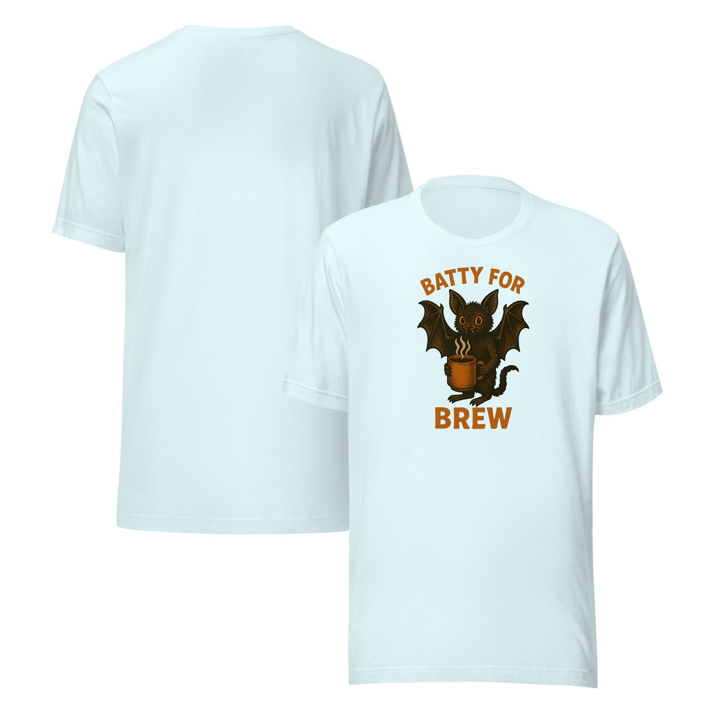 Batty for Brew Unisex T-Shirt – Halloween Coffee Graphic Tee