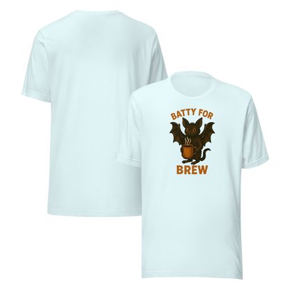 Batty for Brew Unisex T-Shirt – Halloween Coffee Graphic Tee