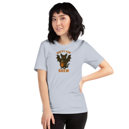 Batty for Brew Unisex T-Shirt – Halloween Coffee Graphic Tee