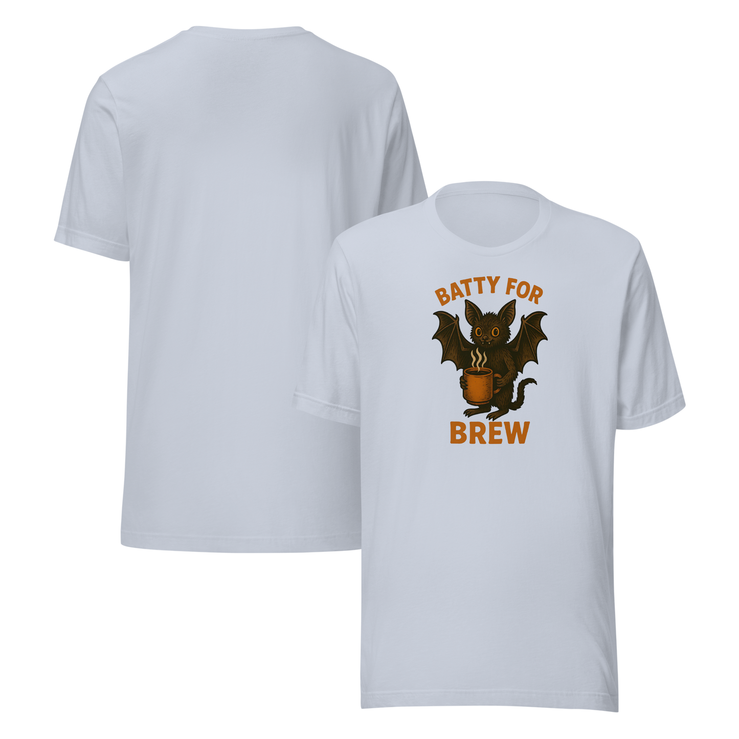 Batty for Brew Unisex T-Shirt – Halloween Coffee Graphic Tee