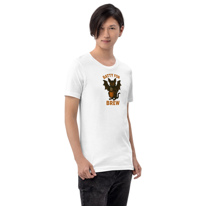 Batty for Brew Unisex T-Shirt – Halloween Coffee Graphic Tee